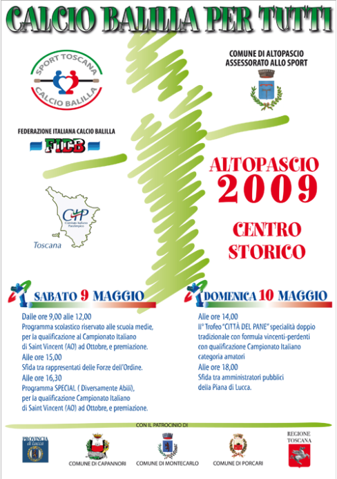 Calcio Balilla per Tutti 2009