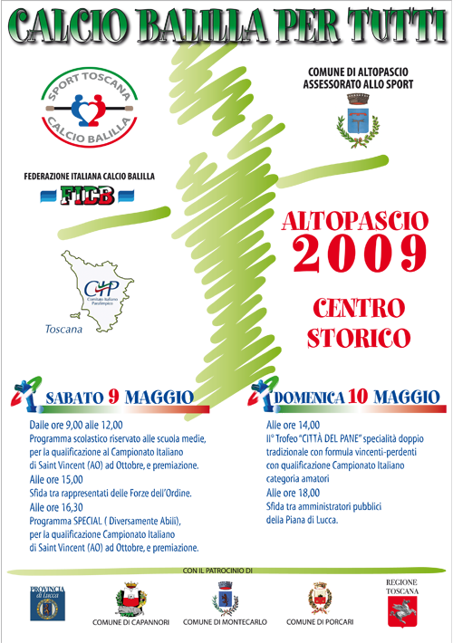 Calcio Balilla per Tutti 2009