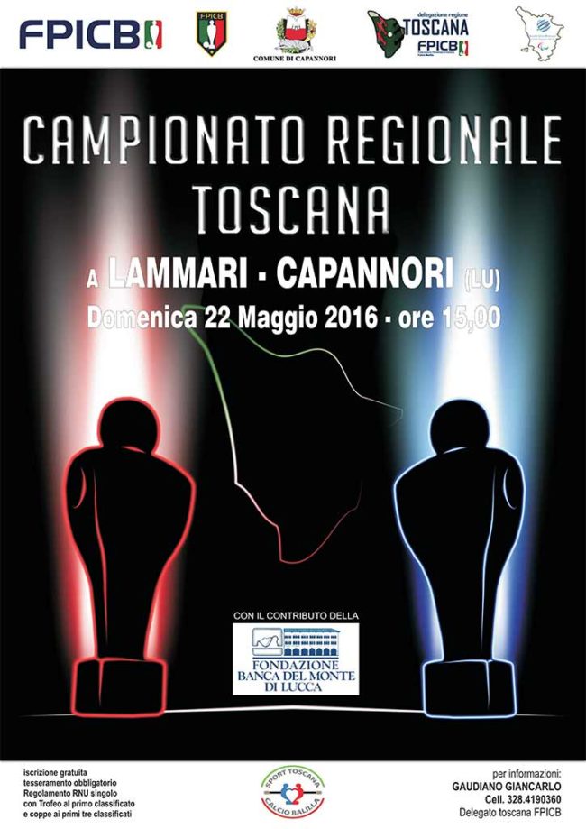 Campionato Regionale Toscana Calcio Balilla Paralimpico 2016